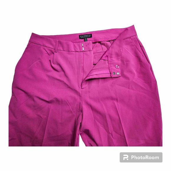 NWT Eloquii Pants Fuxia Size 16 - Picture 8 of 12